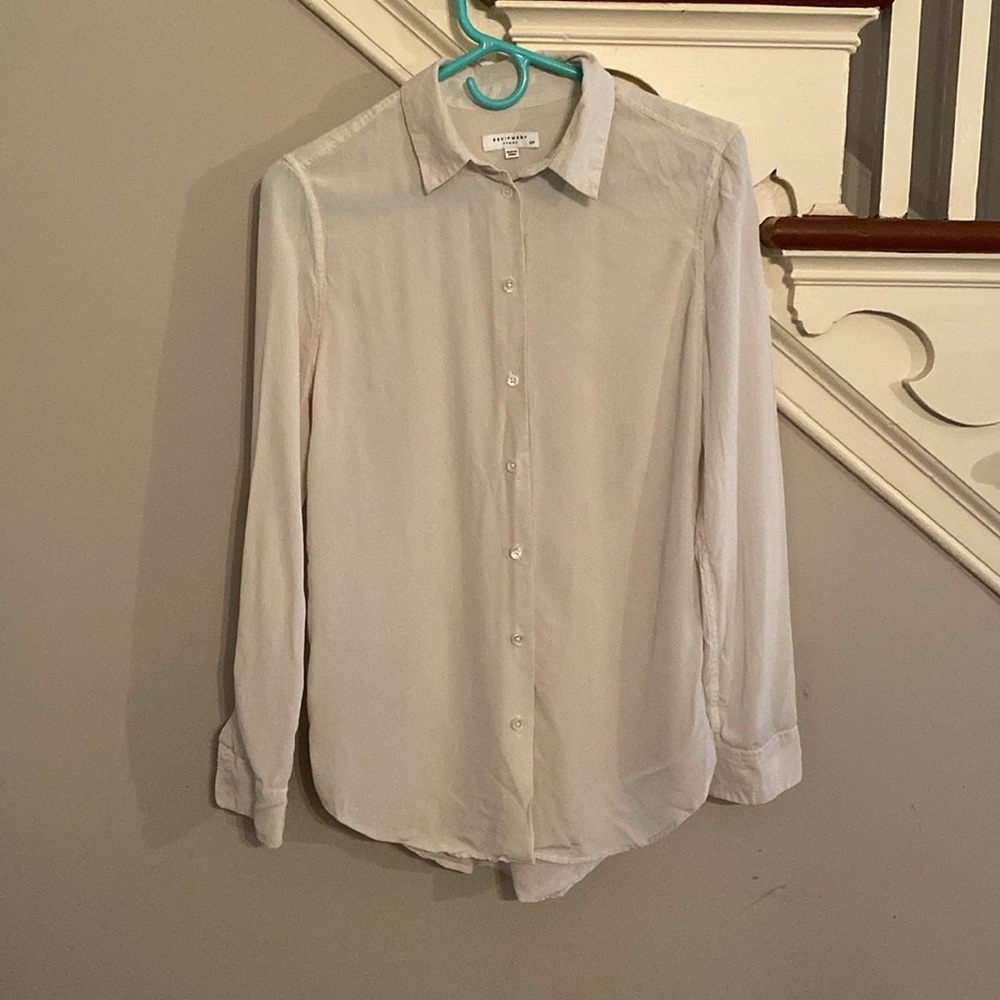100% silk - equipment - button down shirt